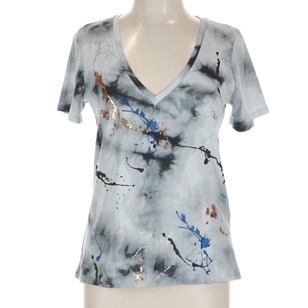 Desigual metallic graphic tee Large